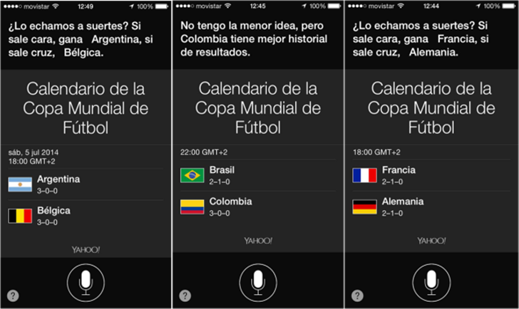 Los asistentes virtuales también predicen para el Mundial