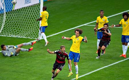 Alemania da una paliza a Brasil