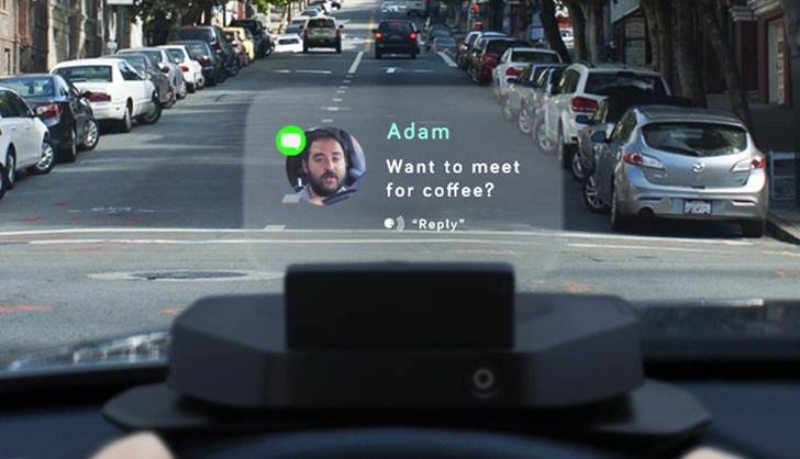 Un 'google glass' en tu parabrisas