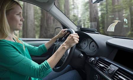 Un 'google glass' en tu parabrisas