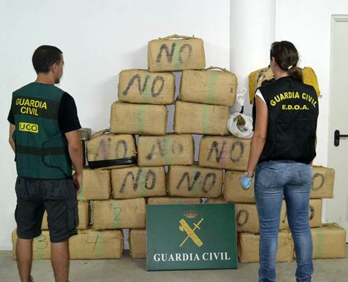 Desmantelada una organización de narcotraficantes dedicada al tráfico de estupefacientes