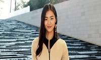 Liu Wen  en el front row de Louis Vuitton