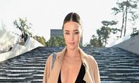 Miranda Kerr  en el front row de Louis Vuitton
