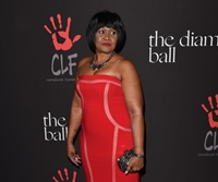 Monica Braithwaite en la Diamond Ball for the Clara Lionel Foundation