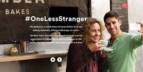 Airbnb inicia cadena de favores con #OneLessStranger