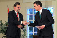 Pedro Sánchez y Rajoy alcanzan su primer pacto