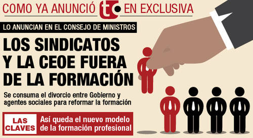 A 'tortas' por la formación para el empleo