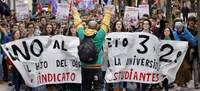 La huelga moviliza a estudiantes y profesores de todo el país