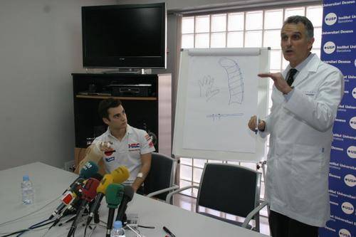 Dani Pedrosa pasará por el quirofano este viernes