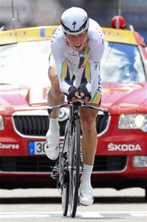 Tony Martin (HTC) se impone con autoridad en la crono de La Vuelta y Froome (Sky) es el nuevo líder de La Vuelta