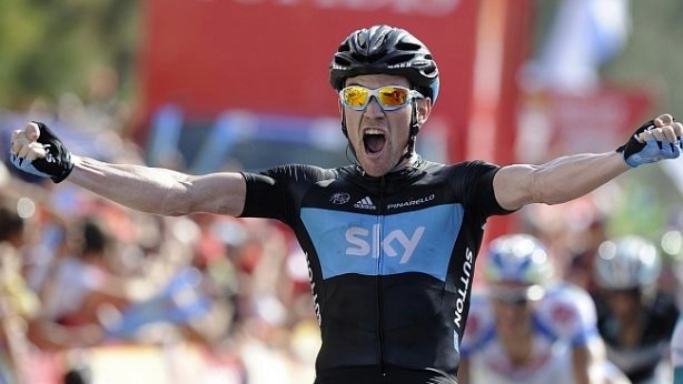Christopher Sutton (Sky) sorprende en la segunda etapa de La Vuelta