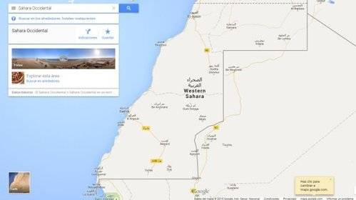 Google Maps se 'equivoca' al diferenciar el Sáhara Occidental