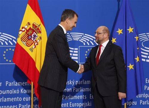 El Rey lanza un mensaje de unidad ante la Eurocamara