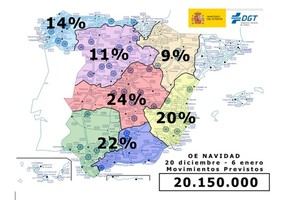 La DGT anticipa 4 millones de desplazamientos en la última fase navideña