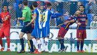 El derbi catalán acaba casi a tortas