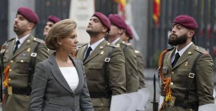 La nueva ministra de Defensa 'se estrena' en Londres