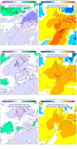 Calor extremo y posibles tormentas en junio de 2025 en España