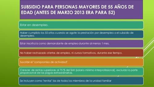 Recuperemos los 52 años para el subsidio por desempleo