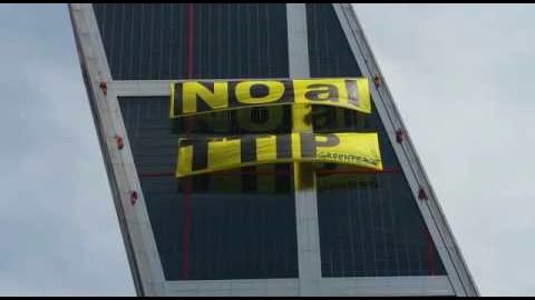Greenpeace grita No al TTIP desde la 
