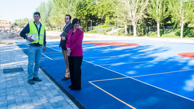 Avanzan las obras de la nueva zona deportiva y de ocio de Pozuelo