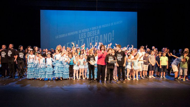 Alumnos y profesores de la Escuela Municipal de Música y Danza de Pozuelo ponen el broche de oro a su curso con un musical
