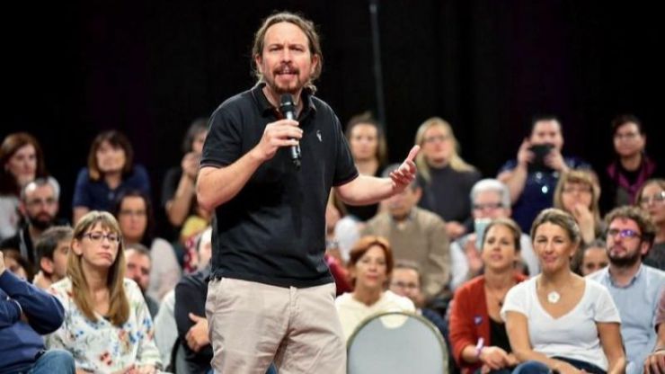 Iglesias afea a PP, PSOE, Ciudadanos y Vox que se hayan entregado a los 'poderes europeos'