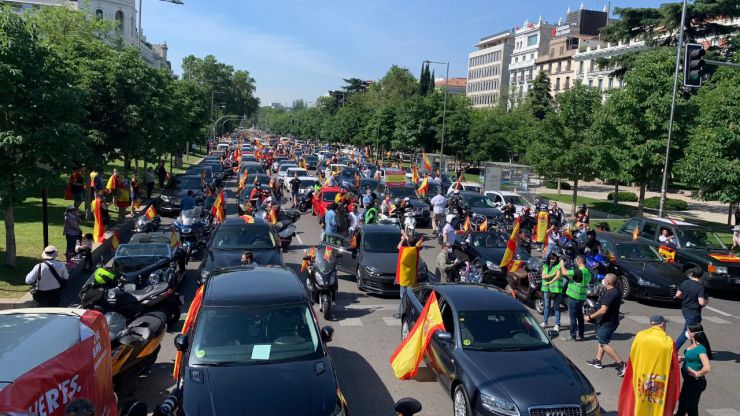 Vox consigue colapsar el centro de Madrid y varias ciudades en su protesta contra el Gobierno
