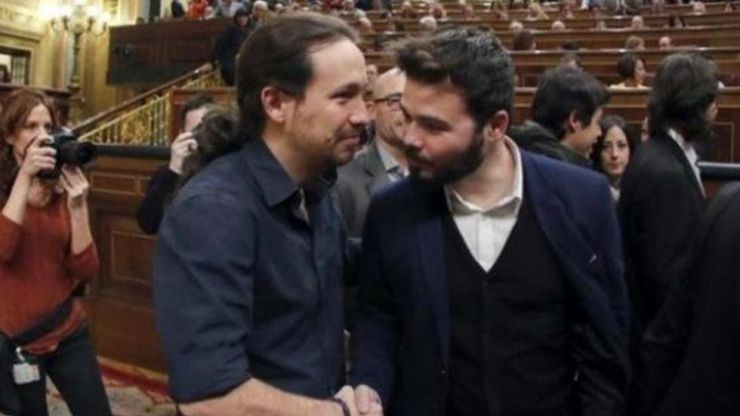 Rufián se reunirá por separado con Calvo e Iglesias para negociar los Presupuestos