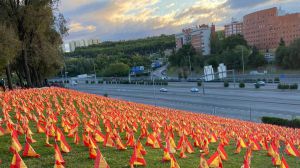 Colocan 53.000 banderas de España como homenaje a las víctimas del coronavirus