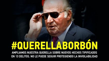Novedades sobre la '#QuerellaBorbón' de IU y PCE