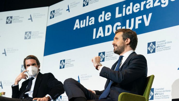 Casado reivindica el legado de Aznar que supuso 'la consolidación de la Transición'