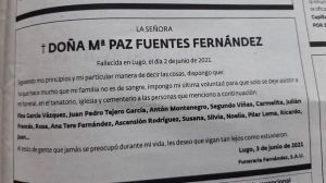 La esquela que remueve conciencias