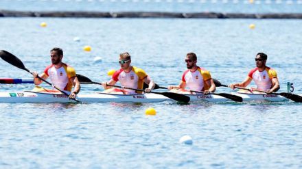 JJOO Piragüismo: Plata para el equipo español de K4