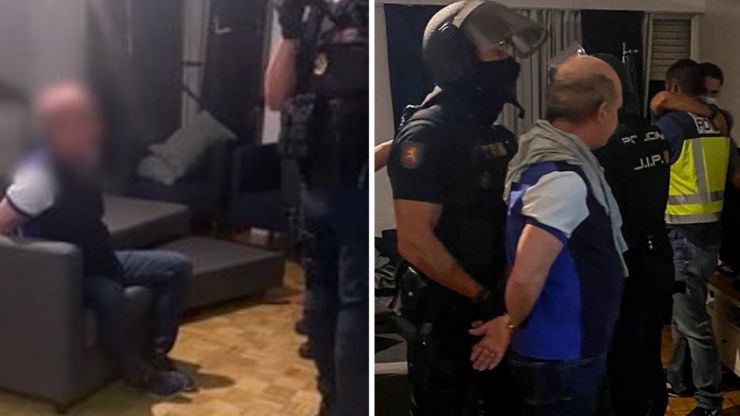 Momento de la detención de Hugo 'Pollo' Carvajal