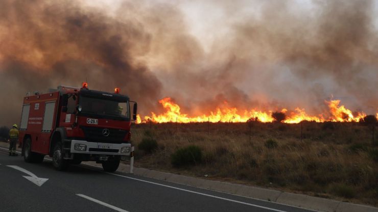 Incendio en la Sierra de la Paramera en agosto