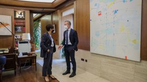 Isabel Rodríguez se reúne con Ander Gil para abordar el papel del Senado como sede de la Conferencia de Presidentes