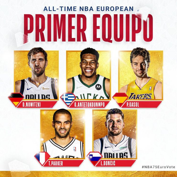 Pau Gasol elegido dentro del mejor quinteto europeo de la historia de la NBA