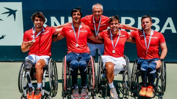 Subcampeones de la Copa del Mundo por Equipos de Tenis en Silla de Ruedas