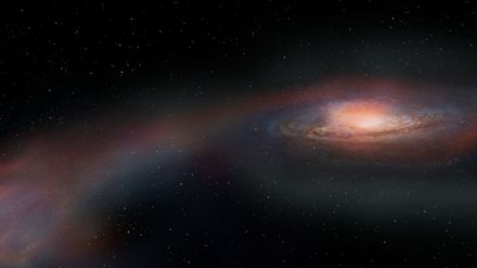 ALMA: Un mortal tira y afloja entre galaxias en fusión