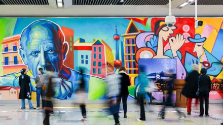 ¿Sabías que Picasso ha llegado al metro de Shanghái?
