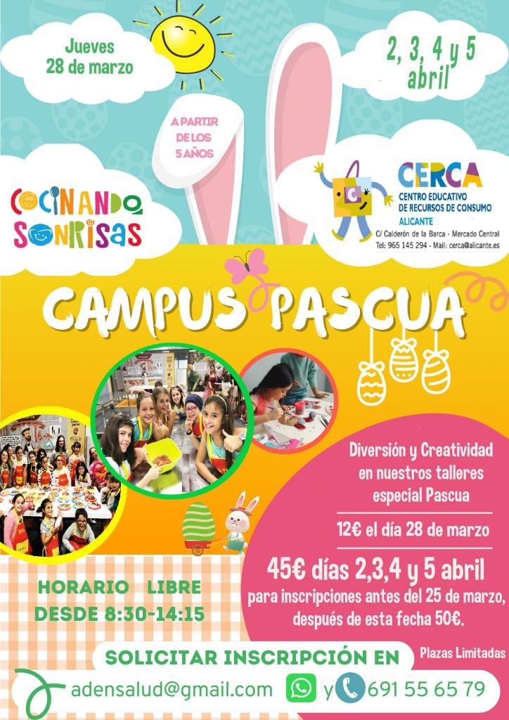 Alicante abre la inscripción de 'Cocinando sonrisas' para menores de 12 años