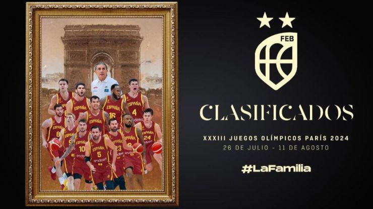 Baloncesto: España estará en París y Rudy en sus sextos Juegos Olímpicos
