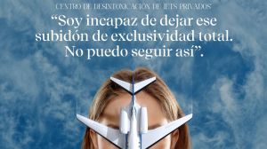 Ecologistas en Acción pone en marcha un centro de desintoxicación para la adicción a los jets privados