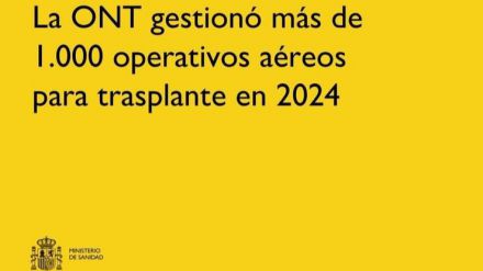 Más de 1.000 vuelos para trasplantes en 2024, un récord histórico