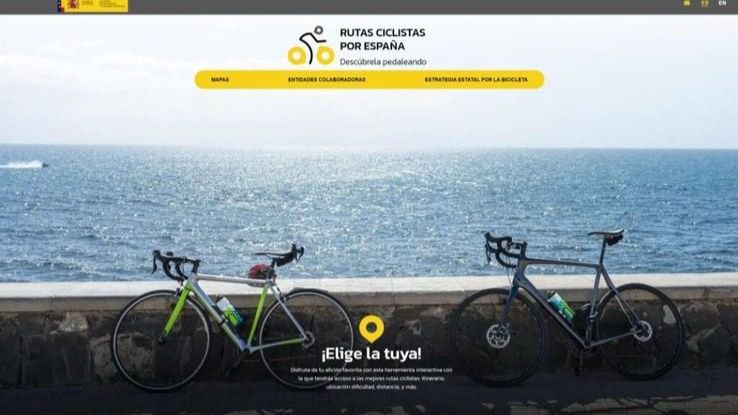 Nueva web del Ministerio de Transportes ofrece 11.500 km de rutas ciclistas en España