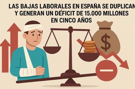 Las bajas laborales en España se duplican y generan un déficit de 15.000 millones en cinco años