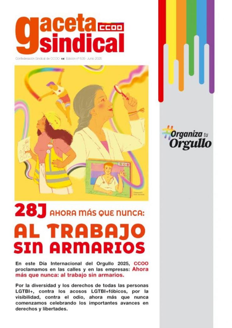 CCOO celebra el Día Internacional del Orgullo LGTBI+ con un llamado a la inclusión laboral