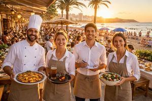 El empleo turístico alcanza un récord en diciembre con 2,75 millones de afiliados