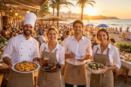 El empleo turístico alcanza un récord en diciembre con 2,75 millones de afiliados