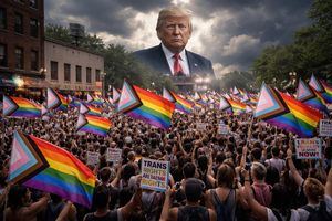 Protestas masivas en Nueva York contra la retirada de la bandera LGTBIQ+ por orden de Trump
